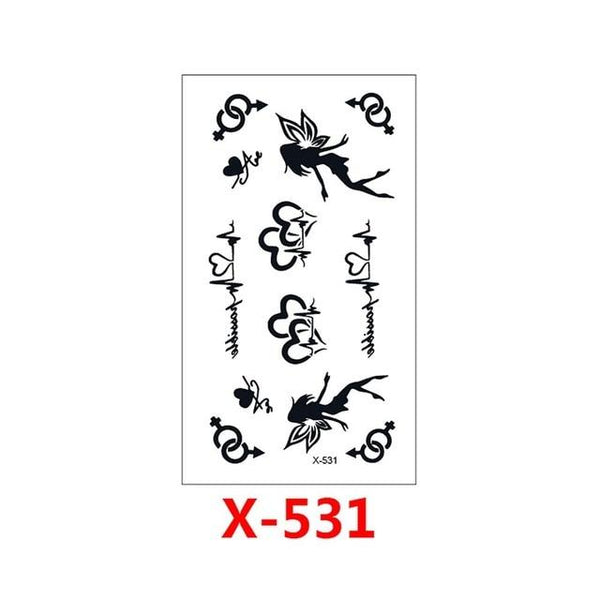 T-049 Multiple patte small pattern cool temporary tattoo sticker female simple line pattern body art new design fake male tattoo