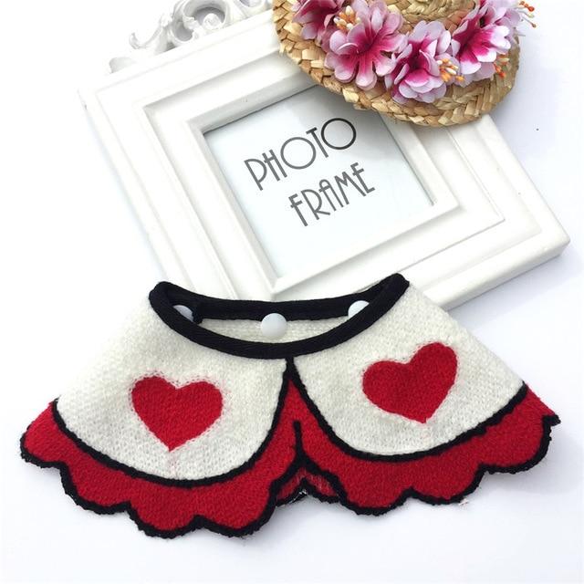 Korean Pet Dog Collar Saliva Towel Cat Dog Hand-Woven Pet Accessories Pet Triangle Scarf Bib