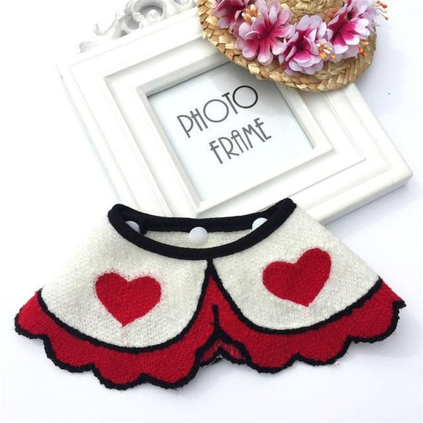 Korean Pet Dog Collar Saliva Towel Cat Dog Hand-Woven Pet Accessories Pet Triangle Scarf Bib