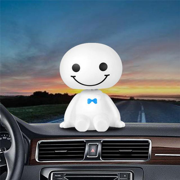 Car Ornaments Shaking Head Doll Style Decal Cute Figures Toy Auto Decoration Puppet Cartoon PVC Plastic Figure Ornament Gift