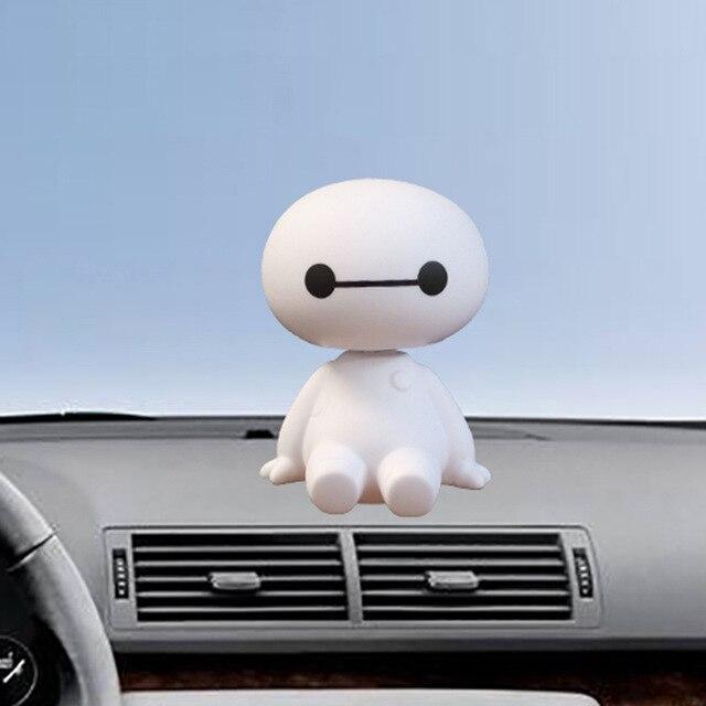 Car Ornaments Shaking Head Doll Style Decal Cute Figures Toy Auto Decoration Puppet Cartoon PVC Plastic Figure Ornament Gift