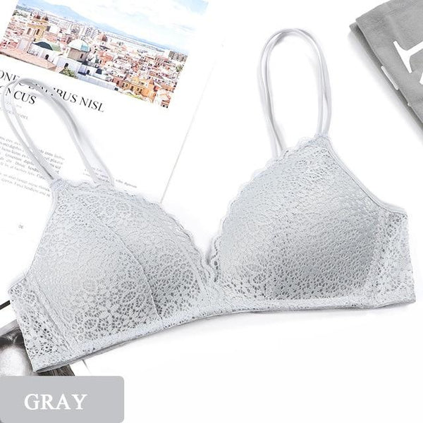 Sexy Lace Bras For Women Push Up Lingerie Seamless Bra Ultra thin Cup Bralette Bh Transparent Brassiere Female Underwear #F