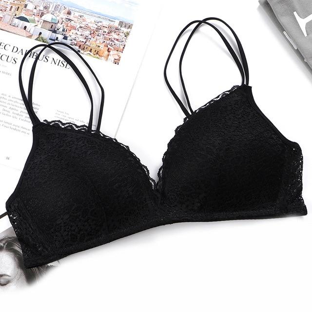 Sexy Lace Bras For Women Push Up Lingerie Seamless Bra Ultra thin Cup Bralette Bh Transparent Brassiere Female Underwear #F