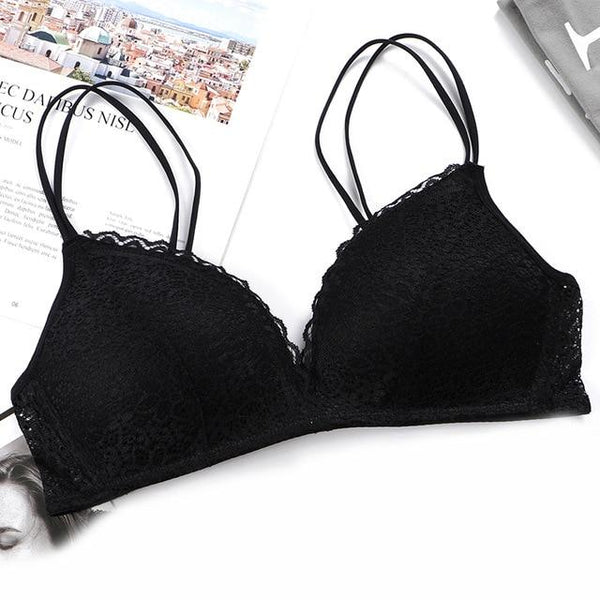Sexy Lace Bras For Women Push Up Lingerie Seamless Bra Ultra thin Cup Bralette Bh Transparent Brassiere Female Underwear #F