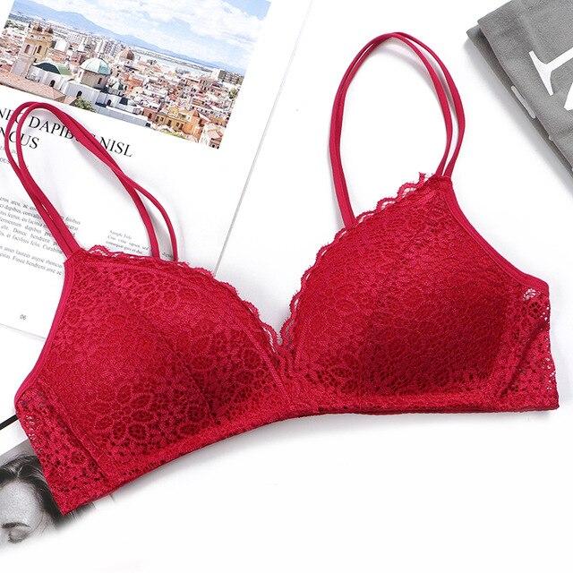 Sexy Lace Bras For Women Push Up Lingerie Seamless Bra Ultra thin Cup Bralette Bh Transparent Brassiere Female Underwear #F