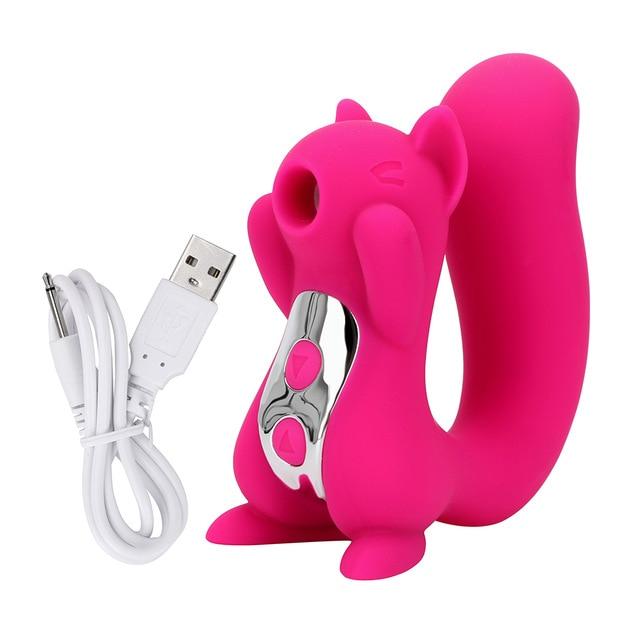 OLO Nipple Sucker Tongue Vibrator Clitoris Licking Stimulator Squirrel Sculpt 10 Frequency Vibration Sucking Sex Toy for Women