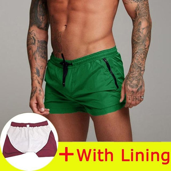 2019 New Swimwear Men Sexy Swimsuit Mens Swimming Shorts Men Briefs Beach Shorts Sports Suits Surf Board Shorts Men Swim Trunks