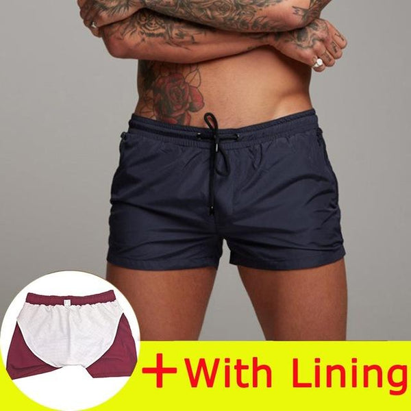 2019 New Swimwear Men Sexy Swimsuit Mens Swimming Shorts Men Briefs Beach Shorts Sports Suits Surf Board Shorts Men Swim Trunks