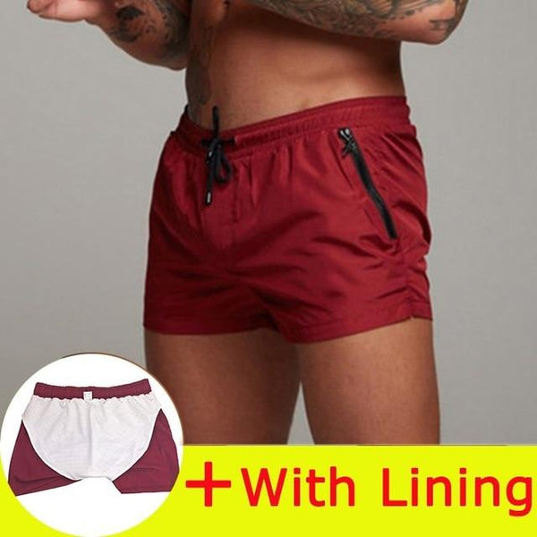 2019 New Swimwear Men Sexy Swimsuit Mens Swimming Shorts Men Briefs Beach Shorts Sports Suits Surf Board Shorts Men Swim Trunks