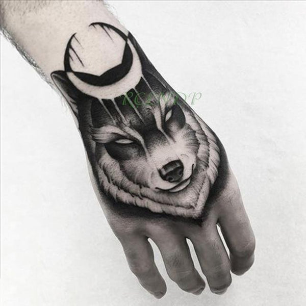 Waterproof Temporary Tattoo Sticker Skull Head Fake Tatto Flash Tatoo back of hand foot tatouage for Girl Men Women