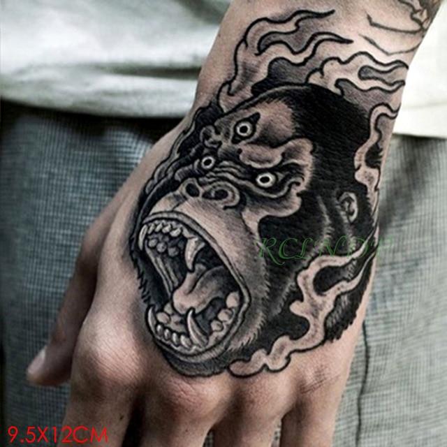 Waterproof Temporary Tattoo Sticker Skull Head Fake Tatto Flash Tatoo back of hand foot tatouage for Girl Men Women