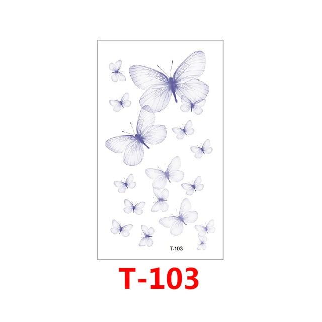 Hot 1 Piece Popular Temporary Tattoo Sticker Black Design Arm Fashion Body Art  Waterproof  Paper for Women Hand T-114