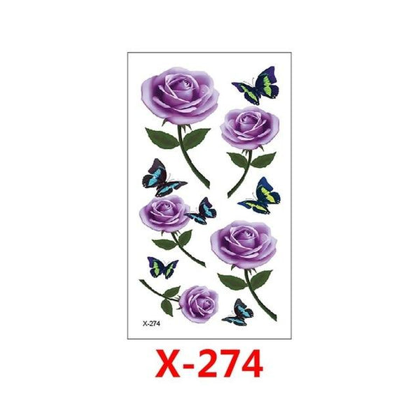 Hot 1 Piece Popular Temporary Tattoo Sticker Black Design Arm Fashion Body Art  Waterproof  Paper for Women Hand T-114