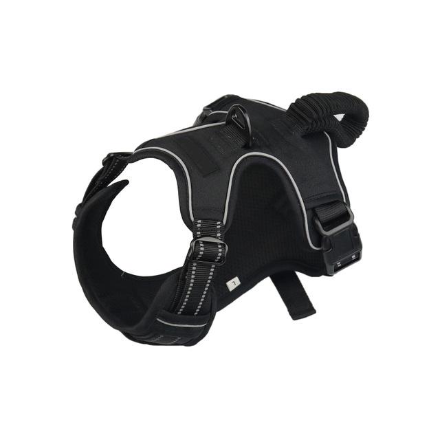 NO Pull Dog Harness With Elasticity Handle Control Walking Pet Harness Reflective Breathable Dog Vest For Medium Large Dogs