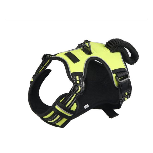 NO Pull Dog Harness With Elasticity Handle Control Walking Pet Harness Reflective Breathable Dog Vest For Medium Large Dogs