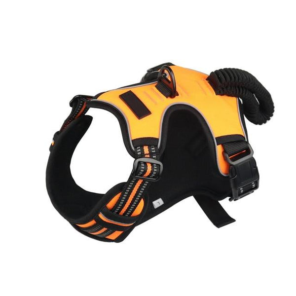 NO Pull Dog Harness With Elasticity Handle Control Walking Pet Harness Reflective Breathable Dog Vest For Medium Large Dogs