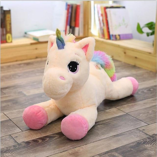BOOKFONG 40-80cm Unicorn Stuffed Animals Plush toy Unicorn Animal Horse High Quality Cartoon Gift For Children