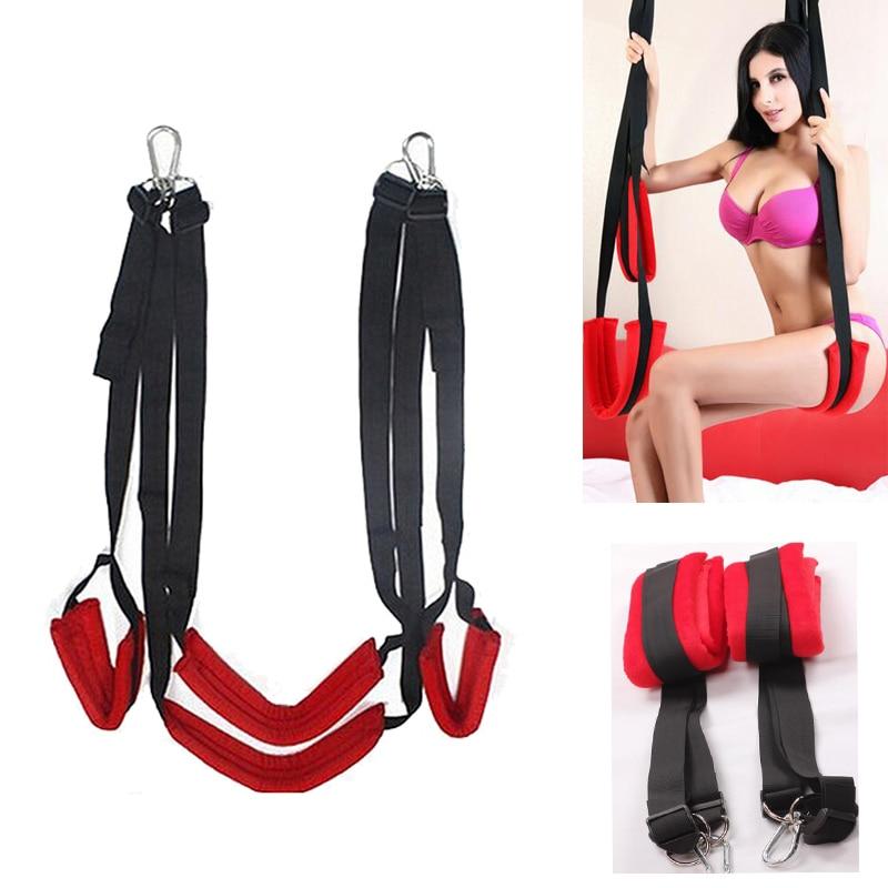 Soft Material Sex Furniture Fetish Bandage Love Adult game Chairs Hanging Door Swing Sex Erotic Toys for Couples-10