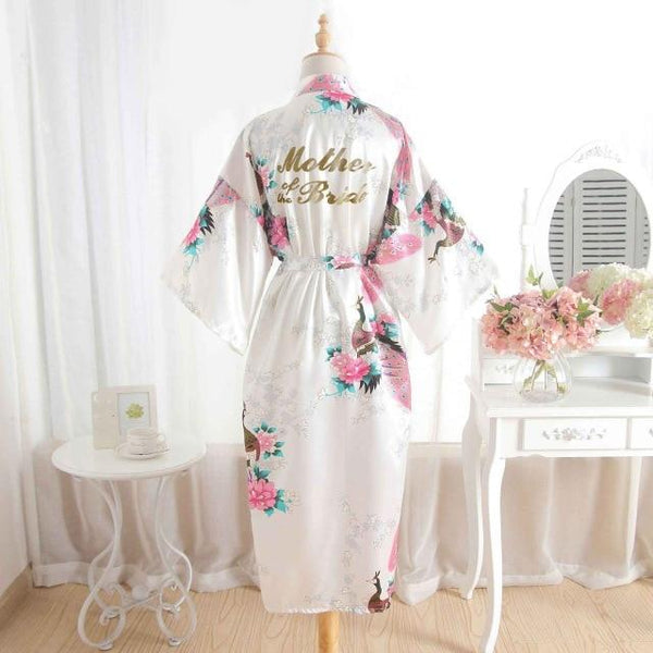 Mother Of The Bride Robes Maid of Honor Bridesmaid Robe New Satin Wedding Personalized Matching Bathrobe Sexy Floral Gift Robe