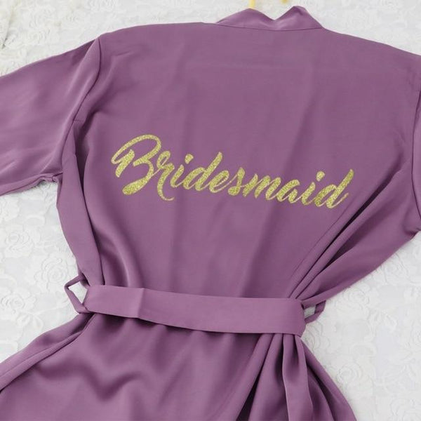 Lace Sleeve Sexy Women Nightwear Peignoir Mariage Wedding Kimono Chiffon Silk Female Bathrobes Bridemaid Robes Personalized Name