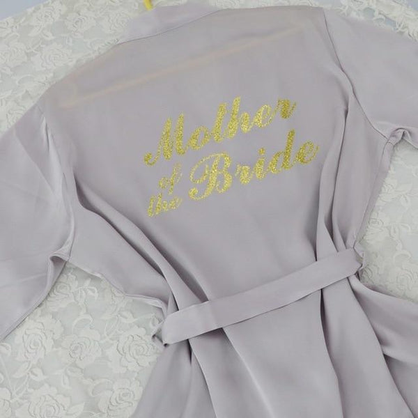 Lace Sleeve Sexy Women Nightwear Peignoir Mariage Wedding Kimono Chiffon Silk Female Bathrobes Bridemaid Robes Personalized Name