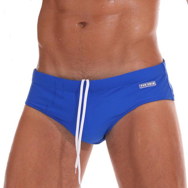 2018 Men 's Swimwear Underwear Men's Swimsuits Swim Trunks Boxer Briefs Beachwear Sexy Swim Beach Shorts High Quality