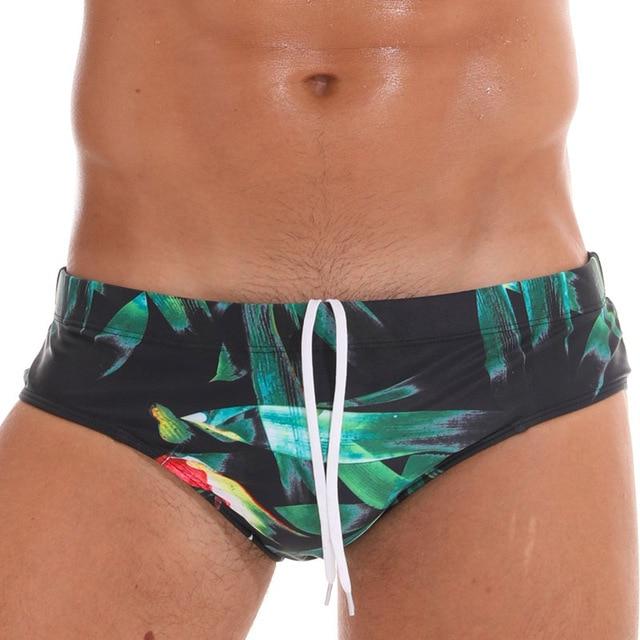 2018 Men 's Swimwear Underwear Men's Swimsuits Swim Trunks Boxer Briefs Beachwear Sexy Swim Beach Shorts High Quality