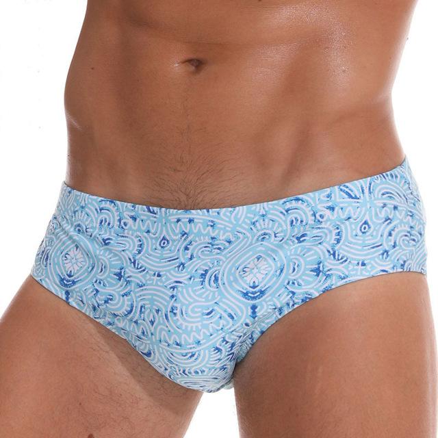 2018 Men 's Swimwear Underwear Men's Swimsuits Swim Trunks Boxer Briefs Beachwear Sexy Swim Beach Shorts High Quality