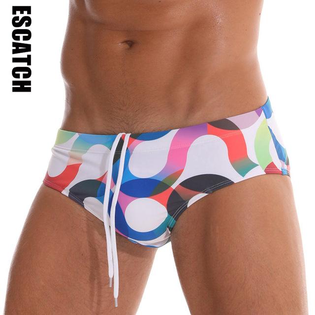 2018 Men 's Swimwear Underwear Men's Swimsuits Swim Trunks Boxer Briefs Beachwear Sexy Swim Beach Shorts High Quality
