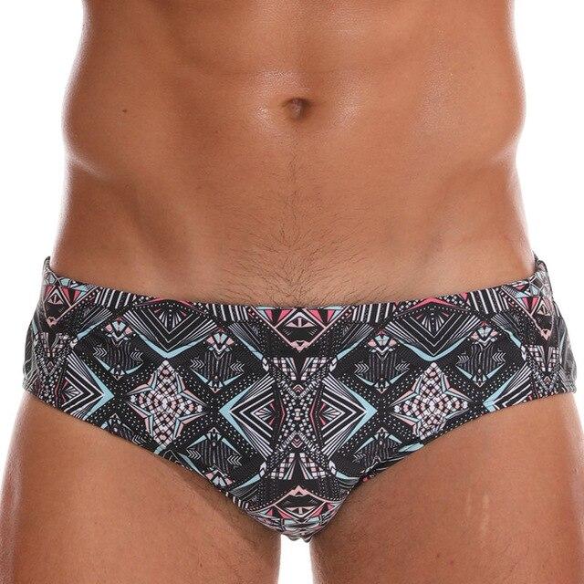 2018 Men 's Swimwear Underwear Men's Swimsuits Swim Trunks Boxer Briefs Beachwear Sexy Swim Beach Shorts High Quality