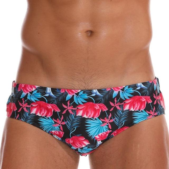 2018 Men 's Swimwear Underwear Men's Swimsuits Swim Trunks Boxer Briefs Beachwear Sexy Swim Beach Shorts High Quality