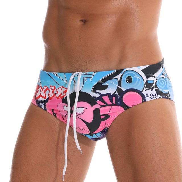 2018 Men 's Swimwear Underwear Men's Swimsuits Swim Trunks Boxer Briefs Beachwear Sexy Swim Beach Shorts High Quality