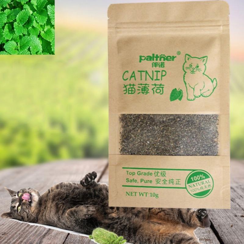 Cat Toy New Organic 100% Natural Premium Catnip Cattle Grass 10g Menthol Flavor Funny Cat Toys Non-toxic Drop Shipping