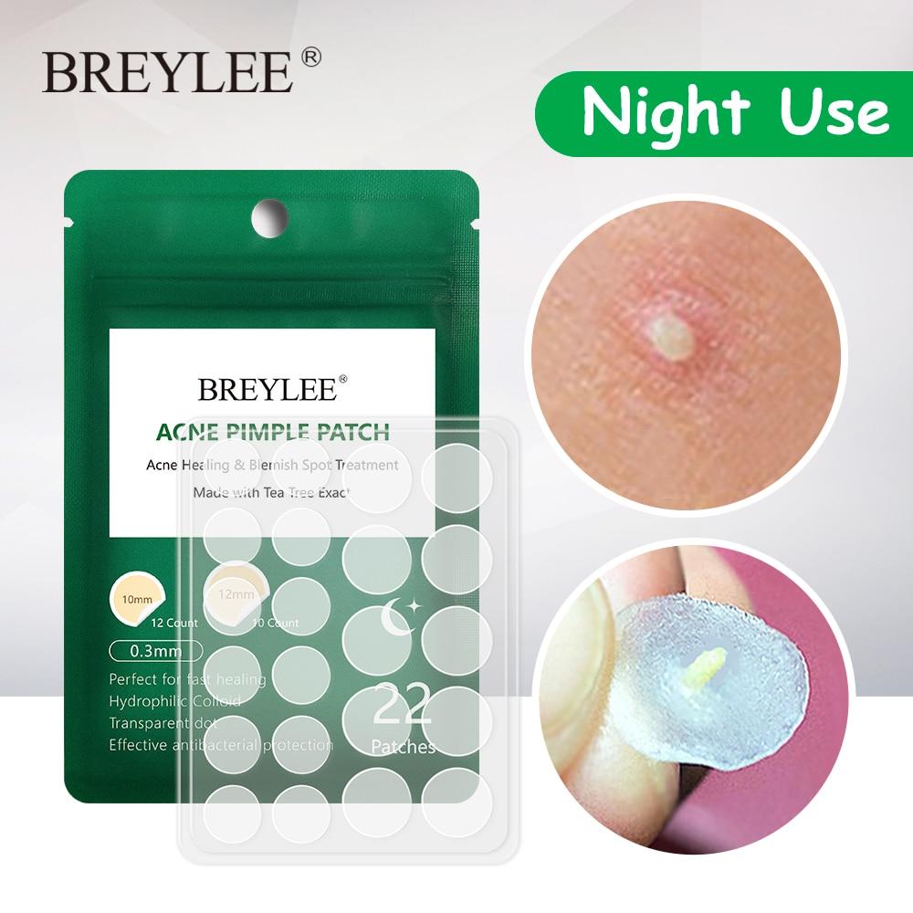 BREYLEE Acne Pimple Patch Acne Treatment Stickers Pimple Remover Tool Blemish Spot Skin Care Face Mask Acne Cream Night Use