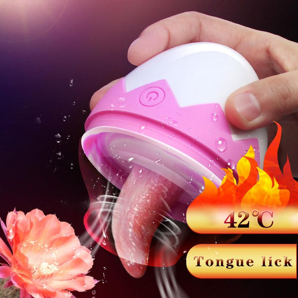 7 Speeds Tongue Vibrator Clitoris Stimulator Nipple Sucker Breast Licking Massager Clit Vibrator Sex Toys Masturbator for Women