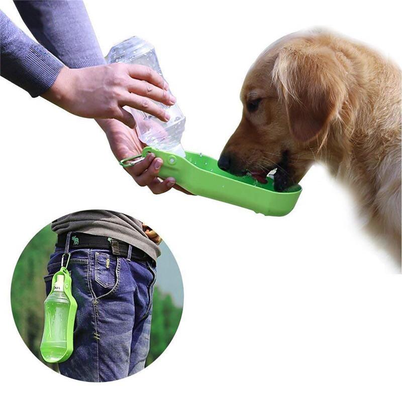 FML Pet Feeders for Dogs Cars Outdoor Portable Water Bottle Drinking Travel Water Dispenser for Small Large Dog Pet Accessories