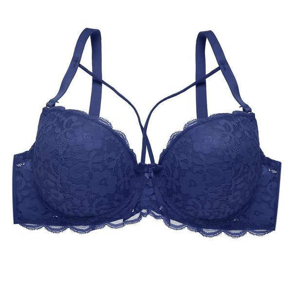 Thin Women Plus Size Bra B C Super Beautiful Front Bralette Lace Bra Female Lingerie Deep V Sexy Big Size Bra Women Brassiere