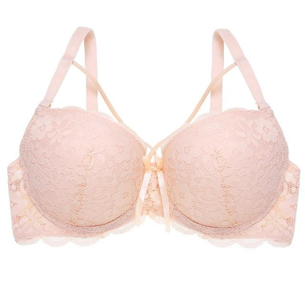 Thin Women Plus Size Bra B C Super Beautiful Front Bralette Lace Bra Female Lingerie Deep V Sexy Big Size Bra Women Brassiere