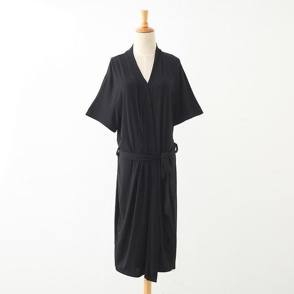 Comfortable Modal Solid Robe Gown Kimono Bathrobe Dress Sleepwear Home Clothing Casual Cotton Bride Bridesmaid Wedding Robes