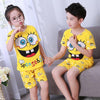 Pajamas set for children Summer 2019 Boys Girls Kids home Clothing Cartoon short Sleeve baby Sleepwear Suit Children's Day gifts