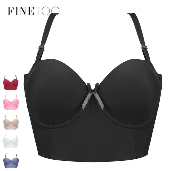 6 Colors Bra Push Up Underwear One-Piece Seamless Bra 1/2 Cup Sexy Bras For Women Adjustable Straps Bralette Female Underwear