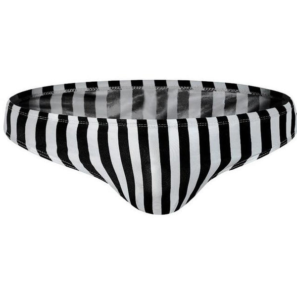 Men Swimsuit Striped Blue Red Black Swimwear Man Drawstring Swimming Suit Beachwear Elastic Quick Dry Breathable Swim Briefs Man