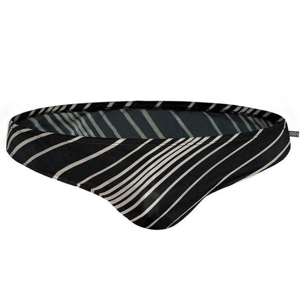 Men Swimsuit Striped Blue Red Black Swimwear Man Drawstring Swimming Suit Beachwear Elastic Quick Dry Breathable Swim Briefs Man