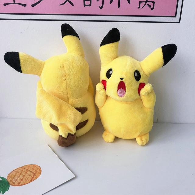 High quality Pikachu Detective Stuffed Toys Japan Anime Game Dolls toys for Boy Cherry blossom head Lady Pikachu Shout Pikachu