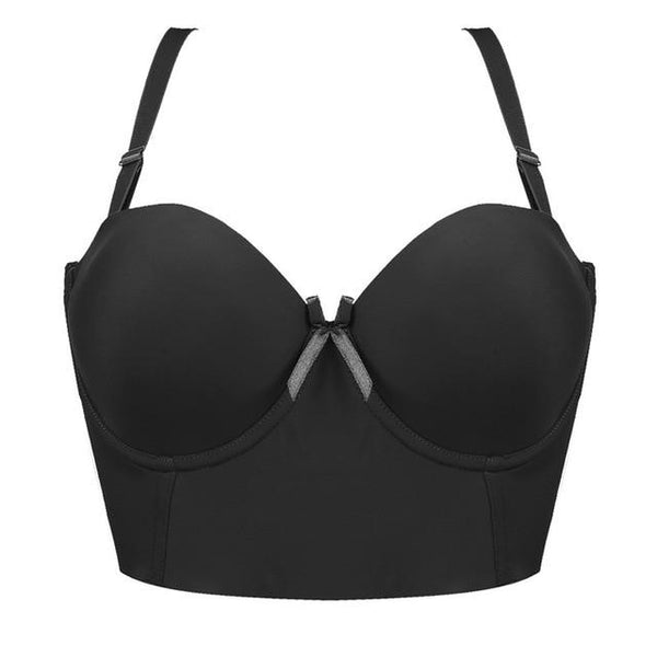 Fashion Super Push Up Bras Smooth One-Piece Seamless Adjustable Straps Breathable Underwear Women Brassiere 1/2 Cup Bras
