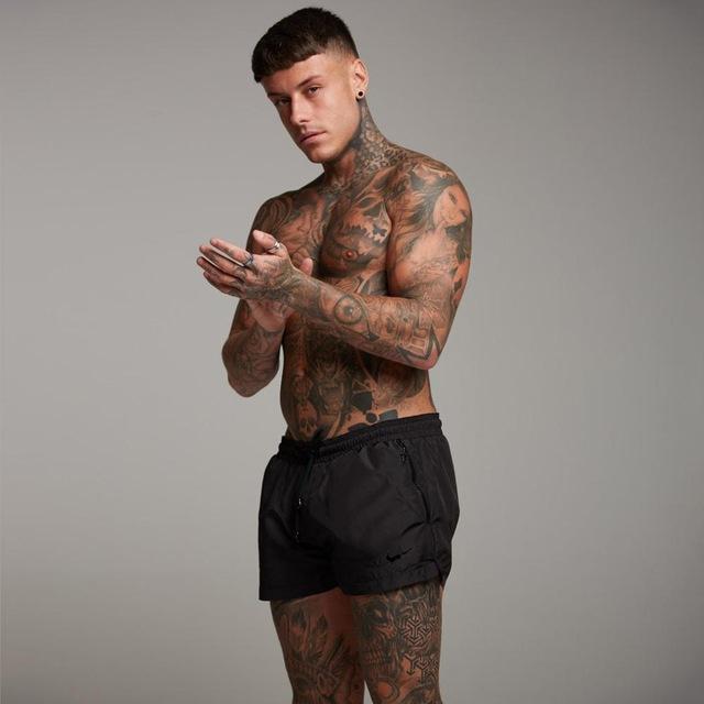 Summer Swimming Shorts For Men Quick Dry Swimwear Men Swimsuit Sport Gym Shorts Surf Boxer men's beach shorts Swim Trunks homme