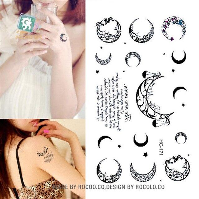 Body Art waterproof temporary tattoos paper for men women fashion 3d English letter design flash tattoo sticker HC1134