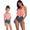 2PS Mommy and me swimsuit Mother and Daughter Swimsuit mommy and me Swimwear Bikini 2019 Summer Family Matching Outfits Swimsuit