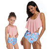 2PS Mommy and me swimsuit Mother and Daughter Swimsuit mommy and me Swimwear Bikini 2019 Summer Family Matching Outfits Swimsuit