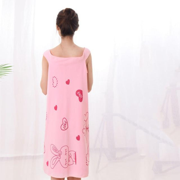 Women Sexy Wearable Microfiber Beach Towels Cotton Quick Dry Magic Bathing Towel Spa Bathrobes Wash Clothing Map Kitchen Towel
